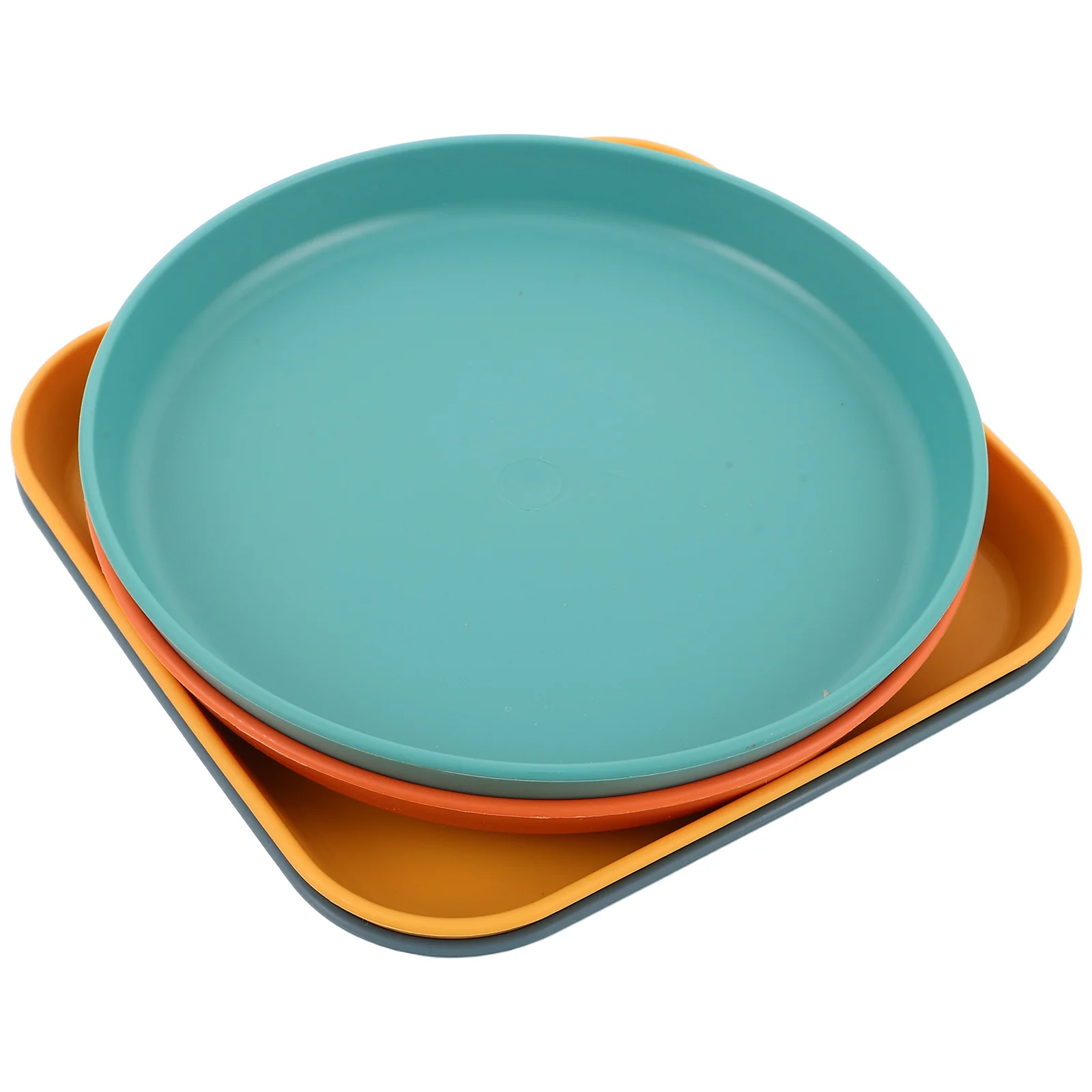 

4Pcs Pet Multifunctional Feeding Bowls Stylish Shallow Flat Design Easy-Clean Small Dog Cat Food Dishes Puppy Plates Indoor Pets