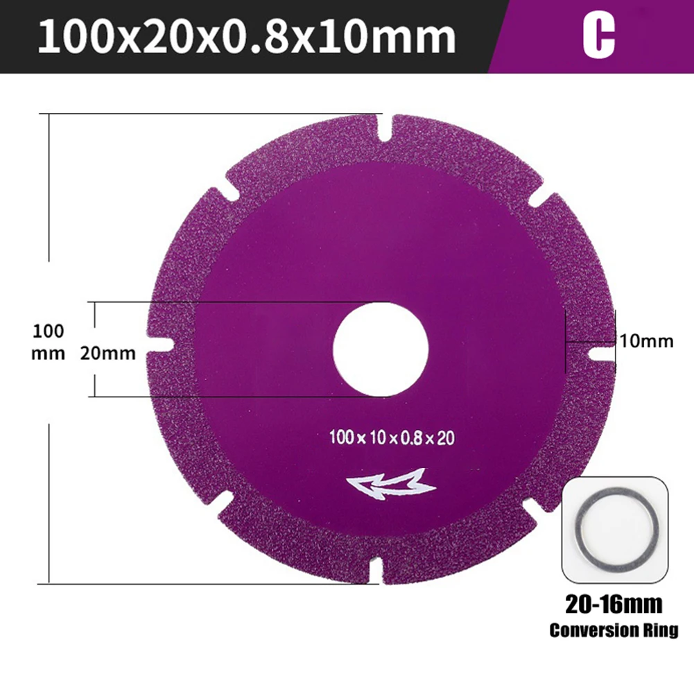 Imagem -03 - Diamond Marble Saw Blade para Rebolo Cerâmico Disco de Corte de Telha Ferramentas de Corte Jade Acessórios 1pc