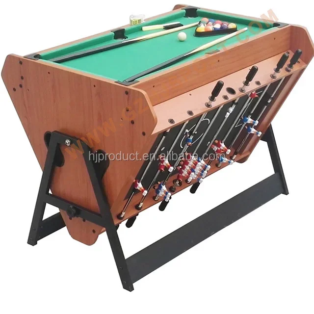 

3in 1 Rotating Sports Game Table: Push Hockey,Soccer And Pool Table