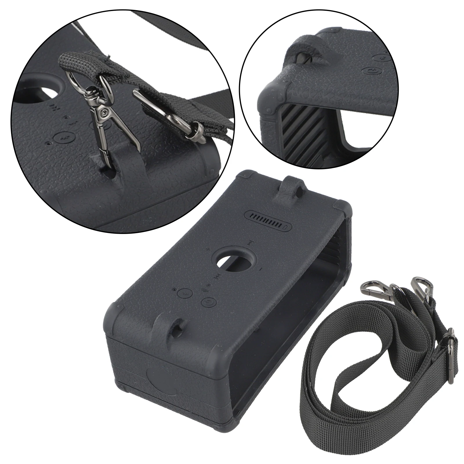 غطاء حماية من السيليكون مع حزام كتف لحقيبة سماعات مارشال إمبرتون III المقاومة للخدش والصدمات #4