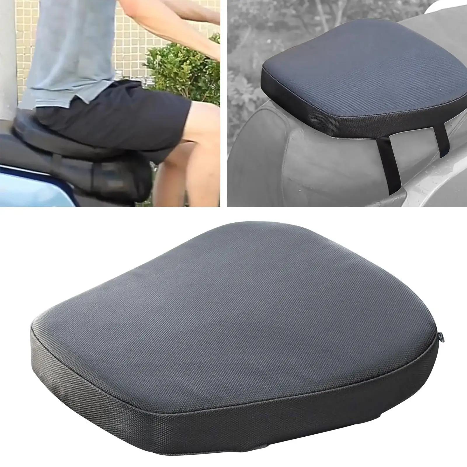 

Scooter Seat Cushion,Motorcycle Seat Cushion Comfortable Simple Installation for Long Rides Breathable Anti Skid