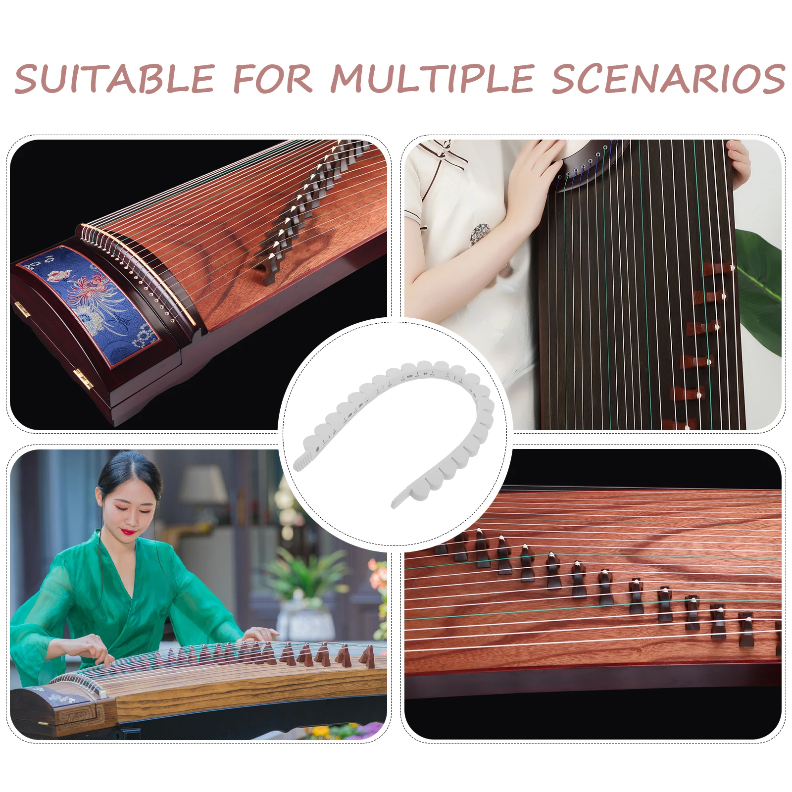 

Прочная шумопоглощающая лента для гучжэня из мягкого силикона, снижает уровень шума, идеально подходит для домашних занятий, элегантный внешний вид, простой в использовании, музыкальный инструмент.