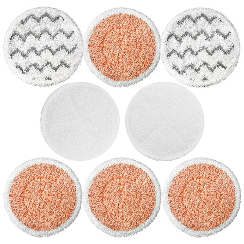 

A02M-8Pcs For Bissell 3897A Replacement Rotating Steam Mop Pads For Bissell Spinwave Smartsteam Scrubbing 3897A,3712,3712W