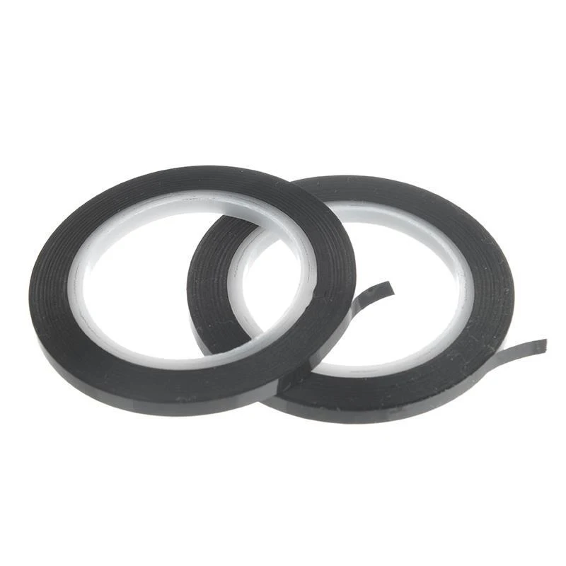 شريط الرسم البياني للسبورة البيضاء ، شريط لاصق أسود رقيق ، لوحة سوداء لامعة ، شريط الفن الجاف محو ، عرض 3 مللي متر ، 16 قطعة