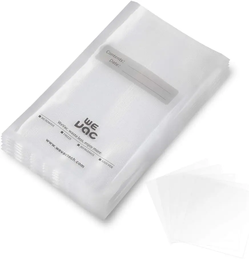 

Vacuum Sealer Bags, 100 Pint 6x10 Inch, Heavy Duty for Food Storage and Sous Vide