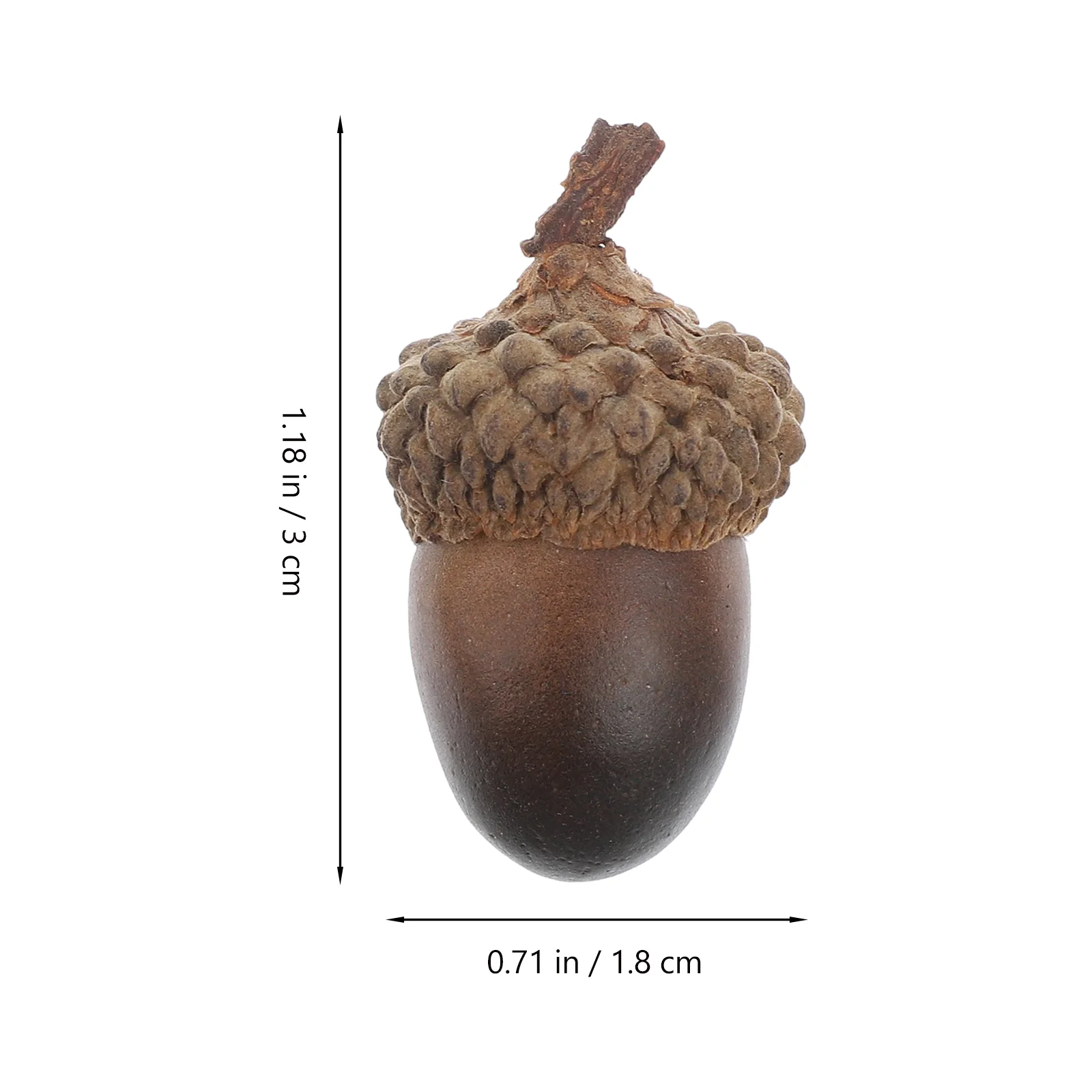 60 Pcs Acorn Ornaments Fall Home Decor Plant Artificial Nuts Child House Plants