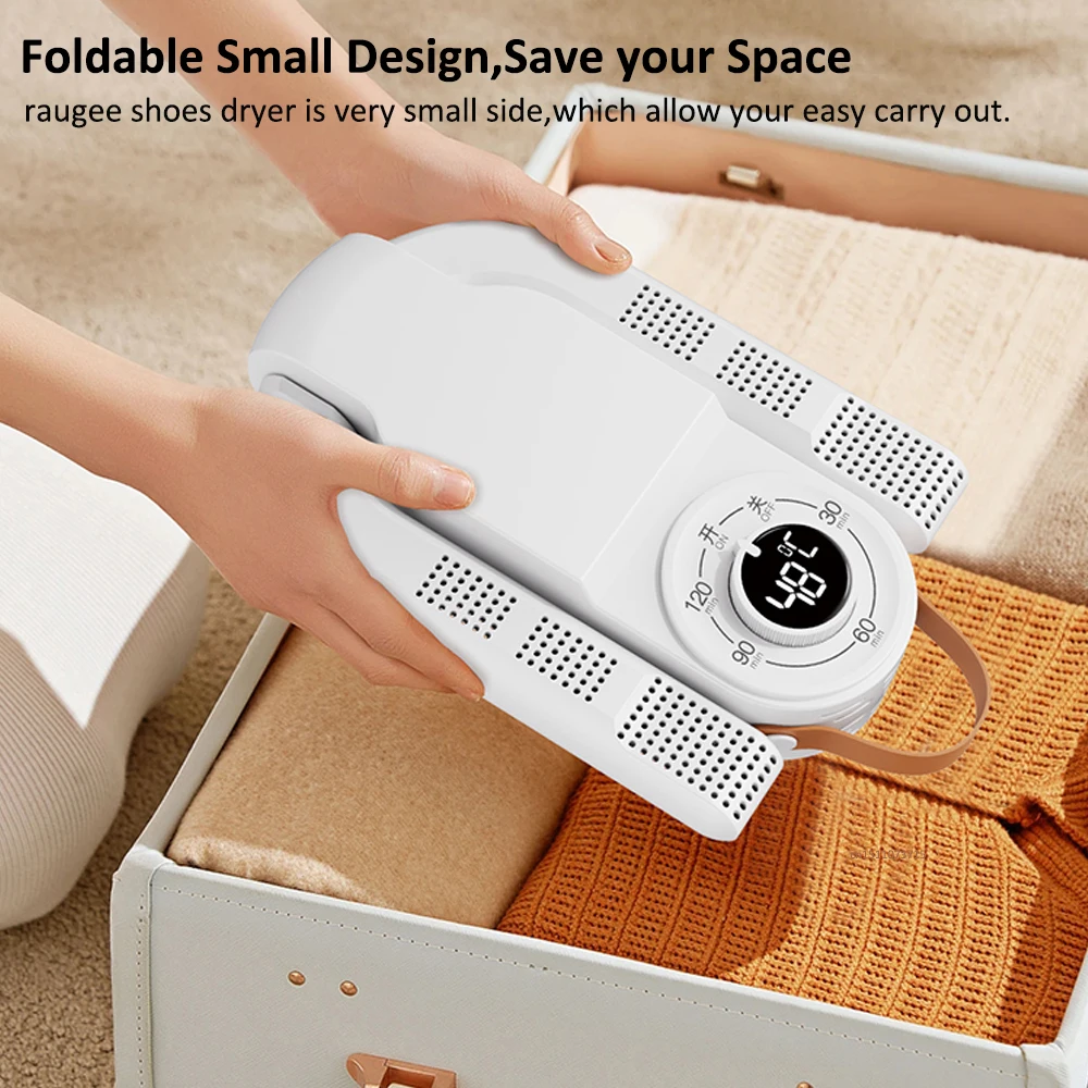 مجفف الأحذية 220 فولت آلة تجفيف الأحذية الكهربائية طوي مجفف الأحذية الأحذية النعال حذاء رياضة مجفف المحمولة للطي سخان الأحذية #6