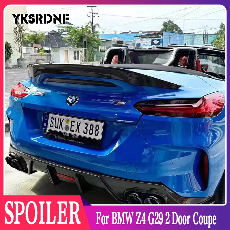 G29 TRD Style FRP/ Carbon fiber Rear Spoiler For BMW Z4 Rear Trunk Spoiler Duckbill 2019-2025 2 Door Roadster 