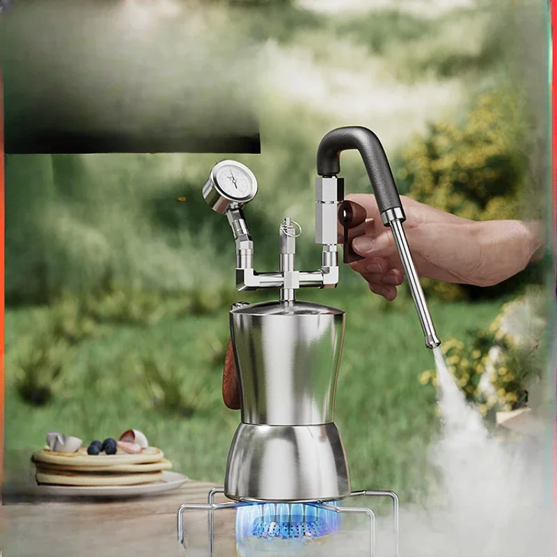 Steamed milk frother, home camping coffee frother, portable mocha pot frother, and whipping machine