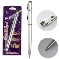 Funny Invisible Ink Pen With Magic UV Light Pencil for Money Fluorescent Secret Message Writing Drawing Pen Ballpoint Pens 1Pc