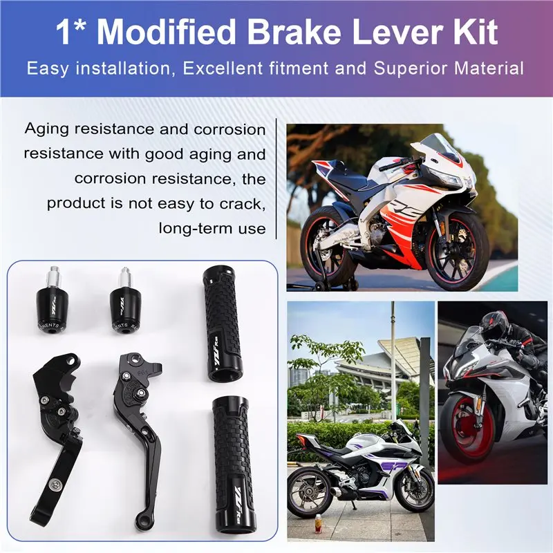 Handlebar Hand Grips Replacement End Kit For Aprilia APR125/GPR150 Motorcycle Modified Brake Clutch Levers-T48C