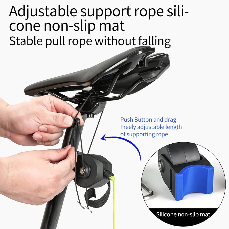 Rrskit Bicycle Tow Rope Parent-Child Outdoor riding Mountain Bike Flexible Retractable Bicycle Tractor Rope with Hook Attachment