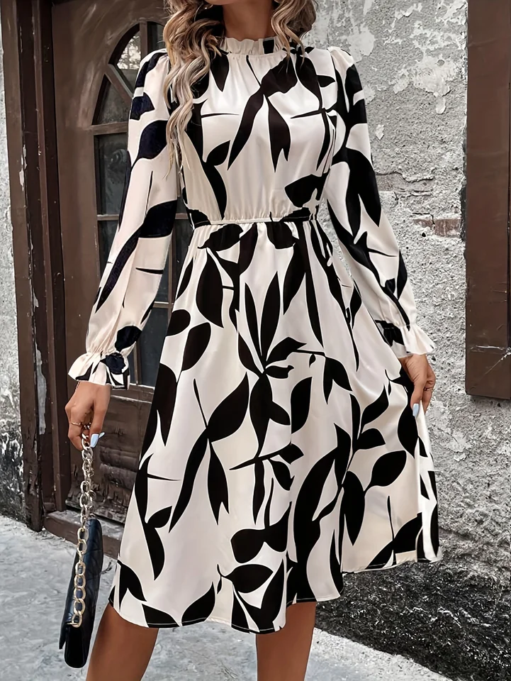 women sleeve printed dress Petal and Pup Women's Aminah Puff skimming fit R.Vivimos Womens Summer Cotton Short