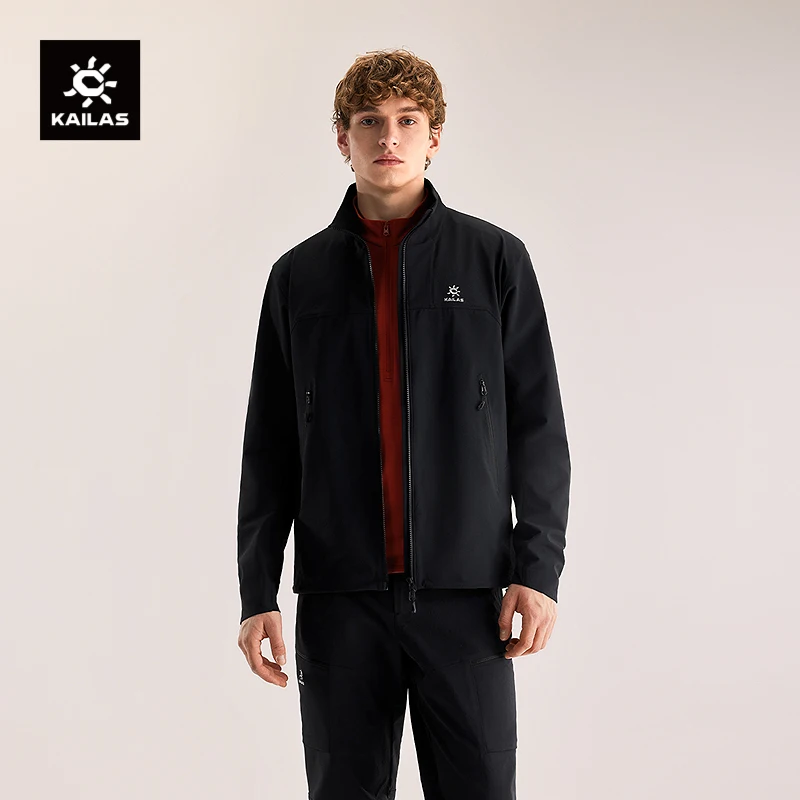 

Мужская легкая и износостойкая куртка-софтшелл KAILAS M8 с воротником-стойкой для походов и горного туризма KG2539111