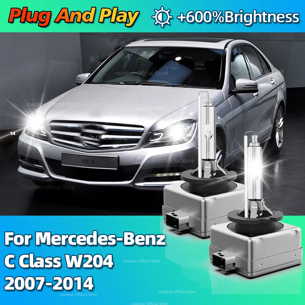 35W Reflektor ksenonowy HID Żarówki samochodowe 6000K Zamiennik do Mercedes-Benz C Class W204 2007 2008 2009 2010 2011 2012 2013 2014