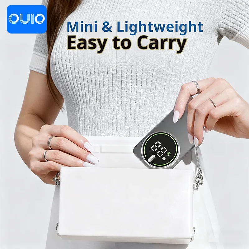 50000mAh 3C شهادة رقيقة قوة البنك الترا المغناطيسي اللاسلكية شحن سريع شاشة عرض البطارية المحمولة آيفون سامسونج