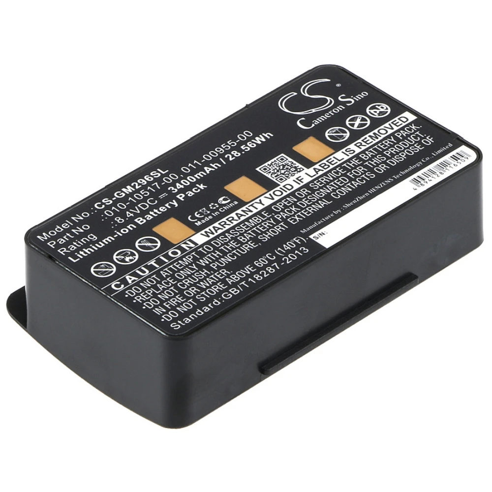

Li-ion GPS, Navigator Battery for Garmin, 8.4V, 3400mAh, Compatible Models: 010-00543-00, 100054300, 3580100054300, GPSMAP478