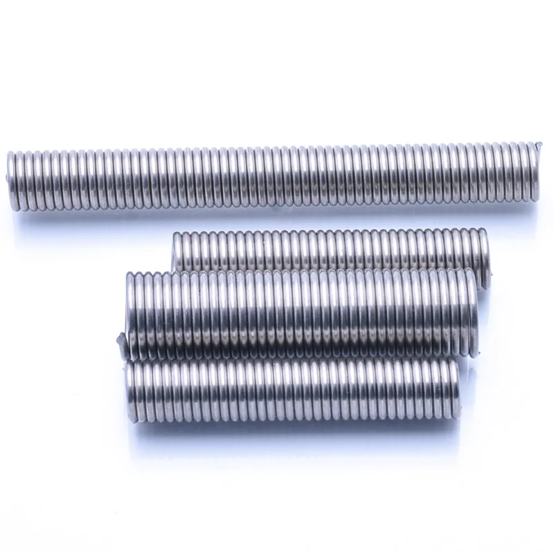 Wire Dia1.5-2mm No Hook Stainless Steel Tension Spring Pullback Draught Extension Spiral Stretching Spring OD10-20mm L 30-120mm