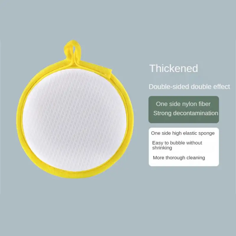 10~50PCS 2.5cm/1.8cm Cleaning Scouring Cloth Ingot Kitchen Accessories Solid Color Cleaning Towel Sponge Cleaning Tools Rag