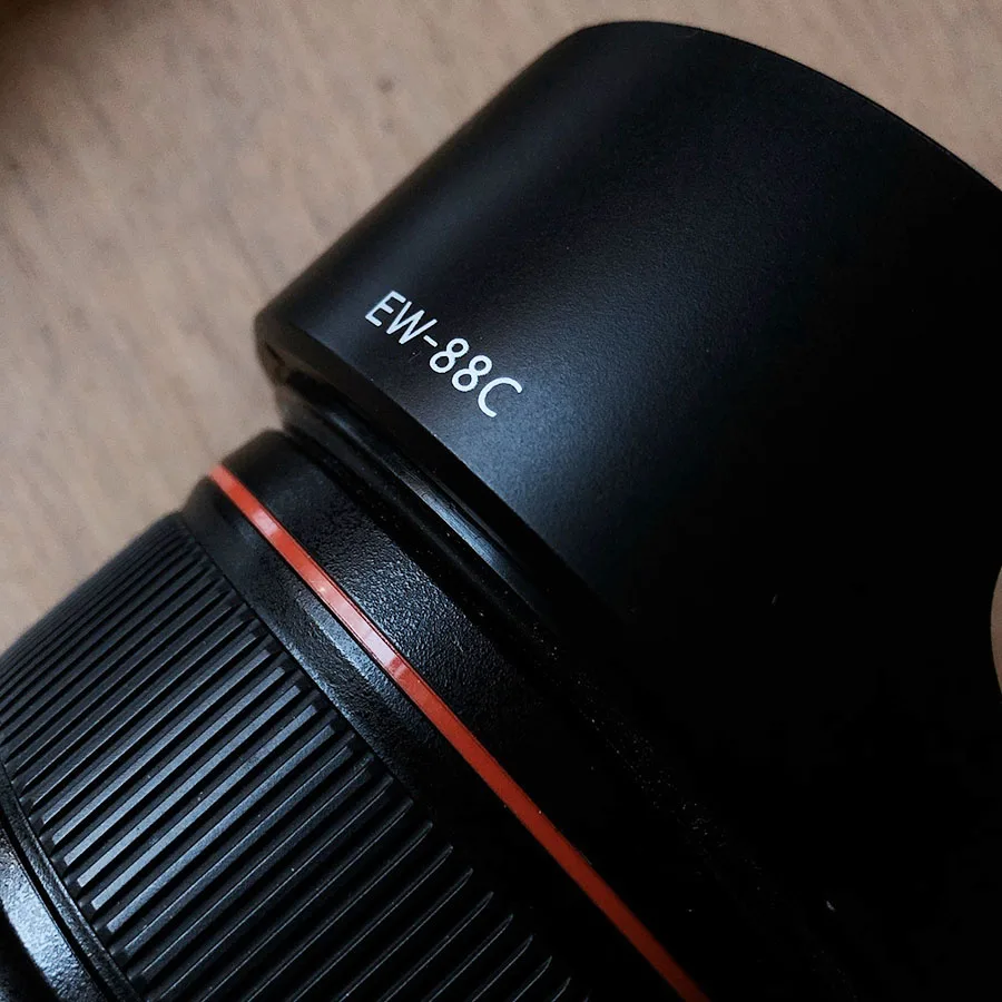 DSLR กล้องเลนส์ EW-88C Bayonet Mount สำหรับเลนส์ Canon EF 24-70มม.F/2.8L II USM 82มม.กรองเลนส์อุปกรณ์เสริม
