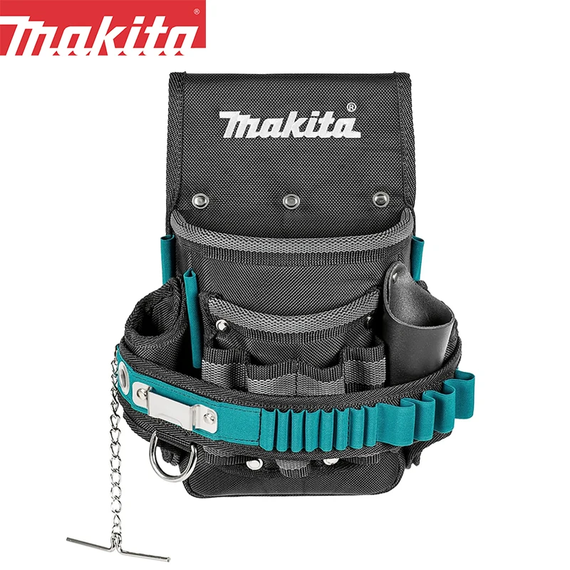 Makita E-15241 Ultimate Electricians Pouch 3 Layers Rubber Polyester Tool Slot Large Capacity Storage Bag