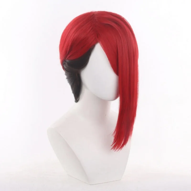 Anime Gachiakuta Kyouka Nijiku Cosplay Wig Red Gradient Hair Zanka Nijiku Heat Resistant Fiber Hair Halloween Cos + Wig Cap