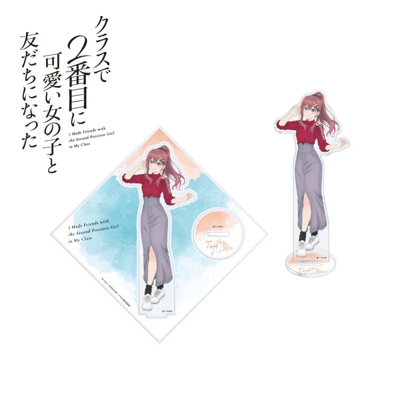 I Made Friends with the Second Prettiest Girl in My Class Anime Umi Yu Acrylic Figure Stand Keychain Model Figure Cosplay Plate