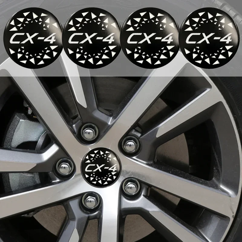 56/60/65mm Car Wheel Center Stickers Hub Caps Decals Badge for CX-4 AXELA Biante ATENZA BT50 CX-3 CX-5 CX-7 CX-8 CX-9