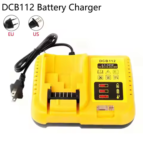DCB112 Battery Charger for Dewalt 10.8V/14.4V/18V lithium-ion Battery Charger For DeWalt Battery Fast charging dock Repalcement