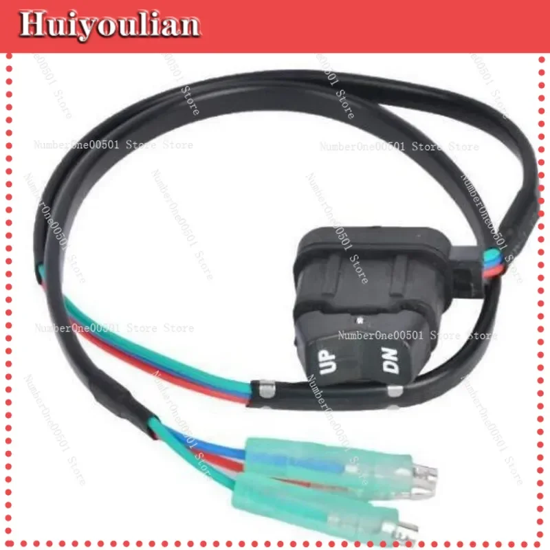 87-18286A43 Outboard Motor Control Box Trim Tilt Switch Waterproof Adjustment Panel with Fine Tuning -LBW001