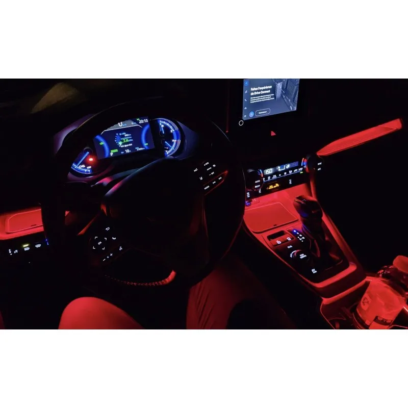 

For Toyota RAV4 2019 2020 2021 2022 2023 2024 Car Accessories Blue Red Light Dashboard Console Light Stripe with On Off Switch