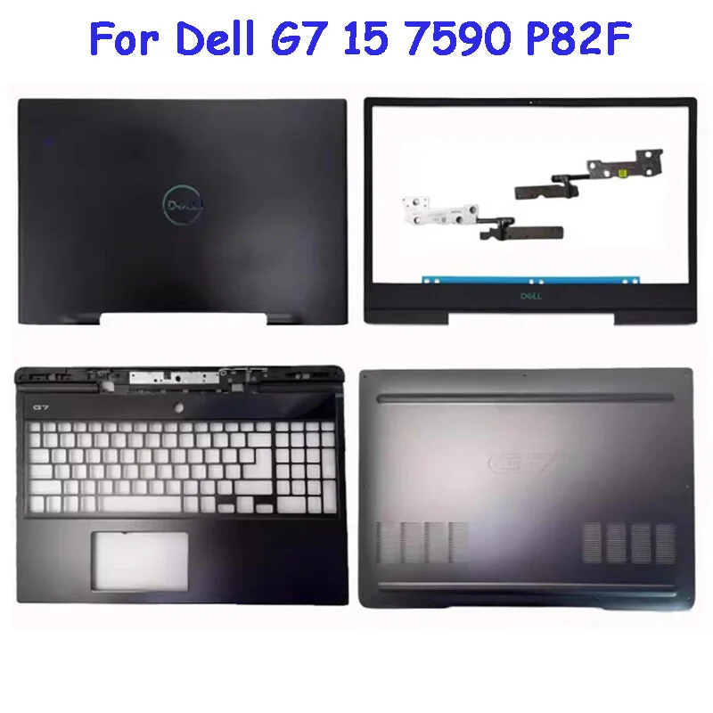 Back Cover Bezel Palmrest Bottom Case Hinge for Dell G7 15 7590 P82F