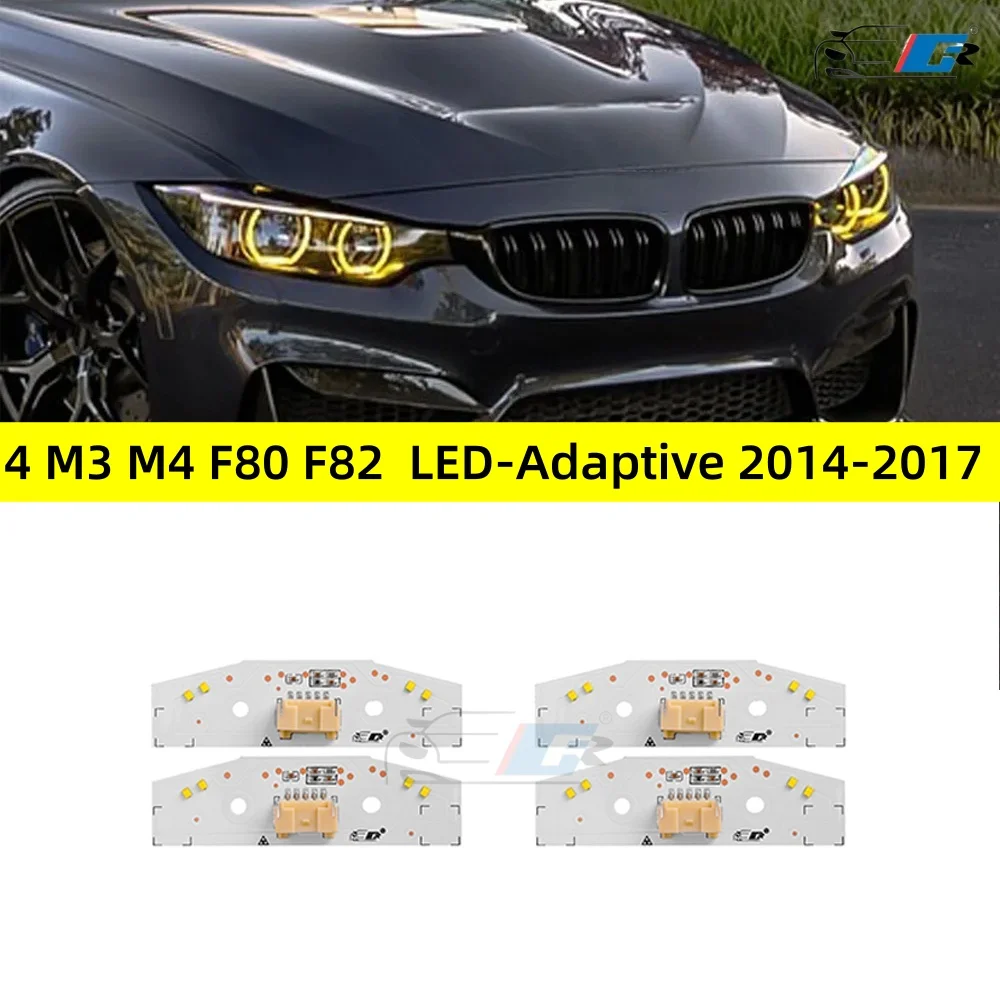 M3 F80 M4 F82 Yellow DRL Modules for BMW4 2014-2017 F36 F32 F33 LCI 430i 440i 420i LED-Adaptive Headlight Daytime Running Light