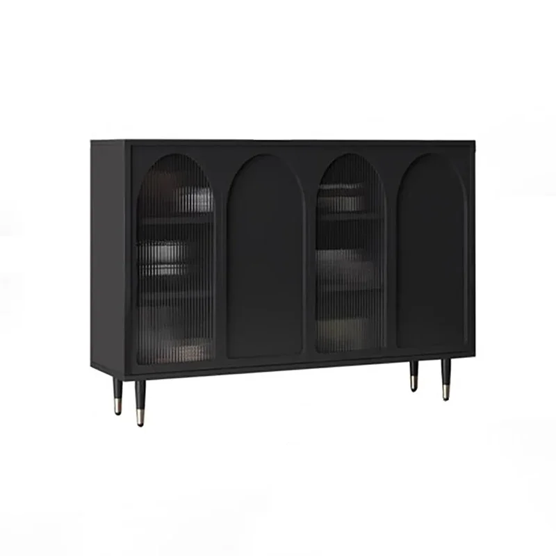 

Black Luxury Dresser Cabinet Hidden Handles Modern Storage Cabinets Minimalist Drawers Dressoir Kast Living Room Furniture
