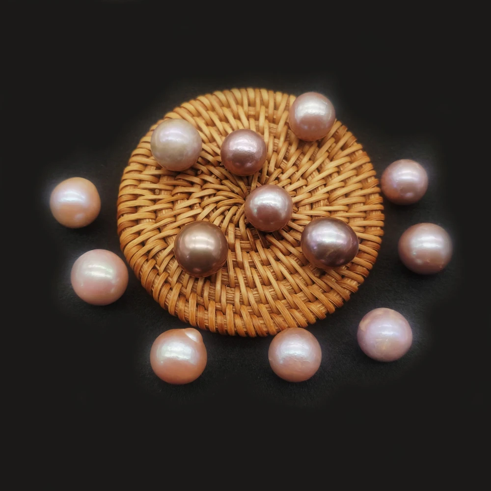 

13-15mm Natural Freshwater Pearl Edison Beads Half/Straight/nonporous Hole Loose Beads Bracelet Necklace Earrings Accessory 1pc