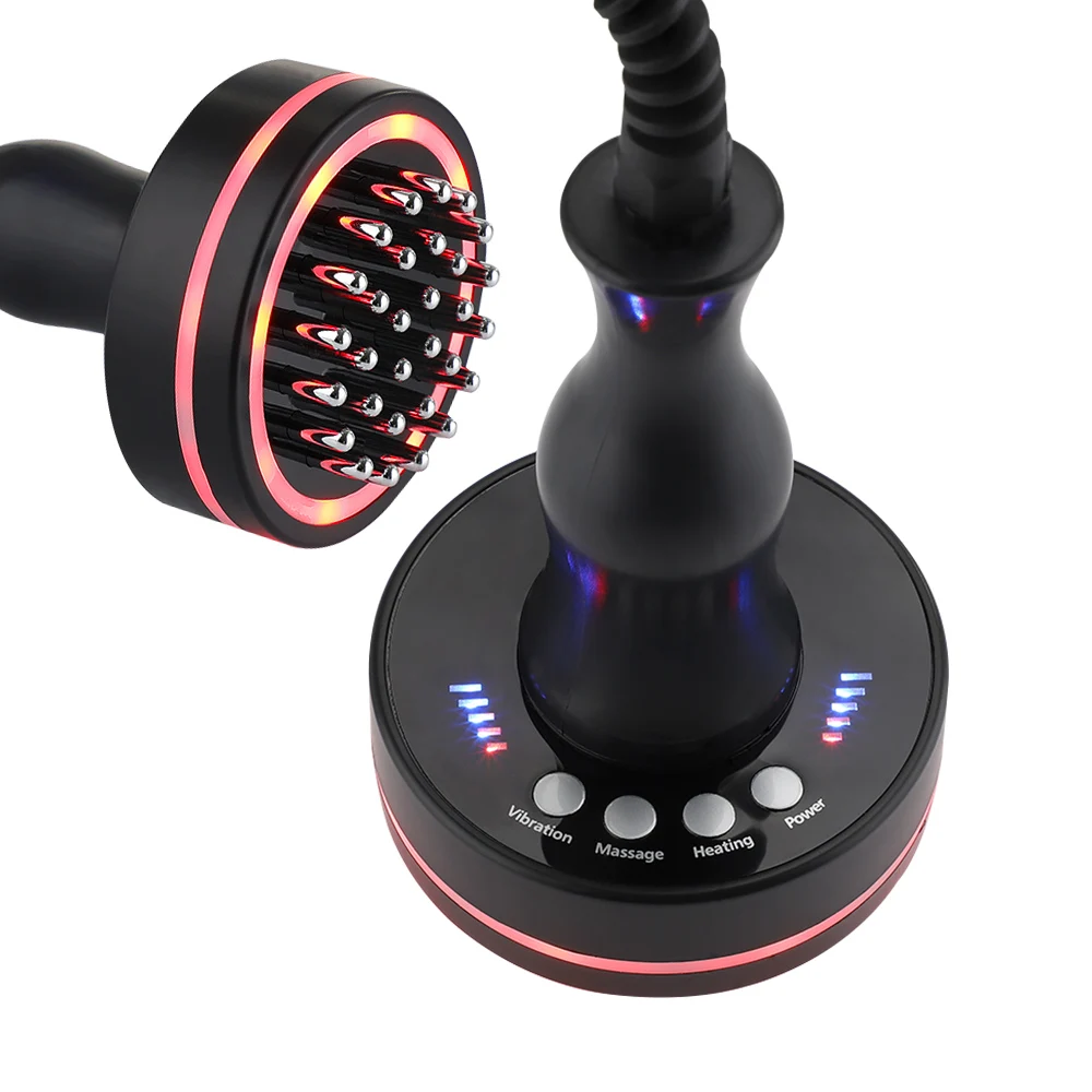 Mikrostrom Meridian Pinsel Massagegerät Cellulite Lymph Infrarot Heizung Vibration Körper Entgiftung Gesundheit Schaben Gerät – Detail 11