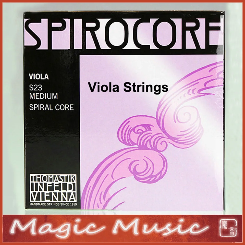 Thomastik SPIROCORE S23 Medium Viola Strings, Made in Austria, Full Set, Ball End, Including A, D, G, C String