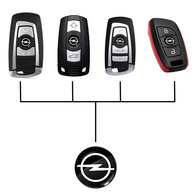 Специальные наклейки-значки 14 мм для ключей дистанционного управления автомобиля для Opel Astra j Insignia Astra g Corsa Zafira b Mokka Vivaro Meriva