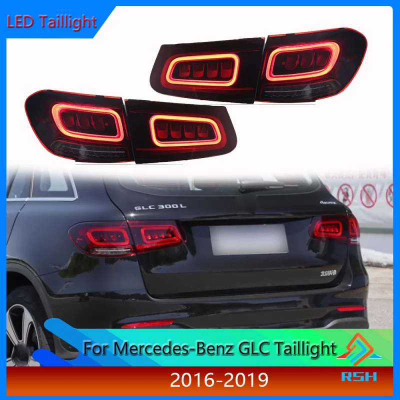

Taillight For Mercedes Benz GLC Taillight Assembly 2016-2019 Modified With New LED Running Lights Flowing Lights Plug And Play