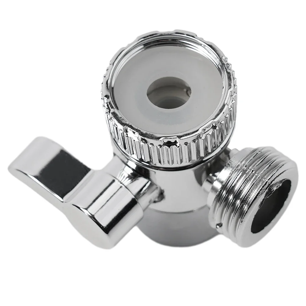 Water Tap Connector Sink Splitter Faucet Adapter Faucet Diverter Home Improvement 1pc Chrome M22 X M24 Plastic