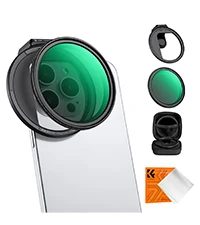 K & F مفهوم كليب على 67 مللي متر متغير ND2-32 المغناطيسي عدسة الهاتف مجموعة مرشح الهاتف مع محول مغناطيسي حلقة مقبض قفل الحذاء البارد #6