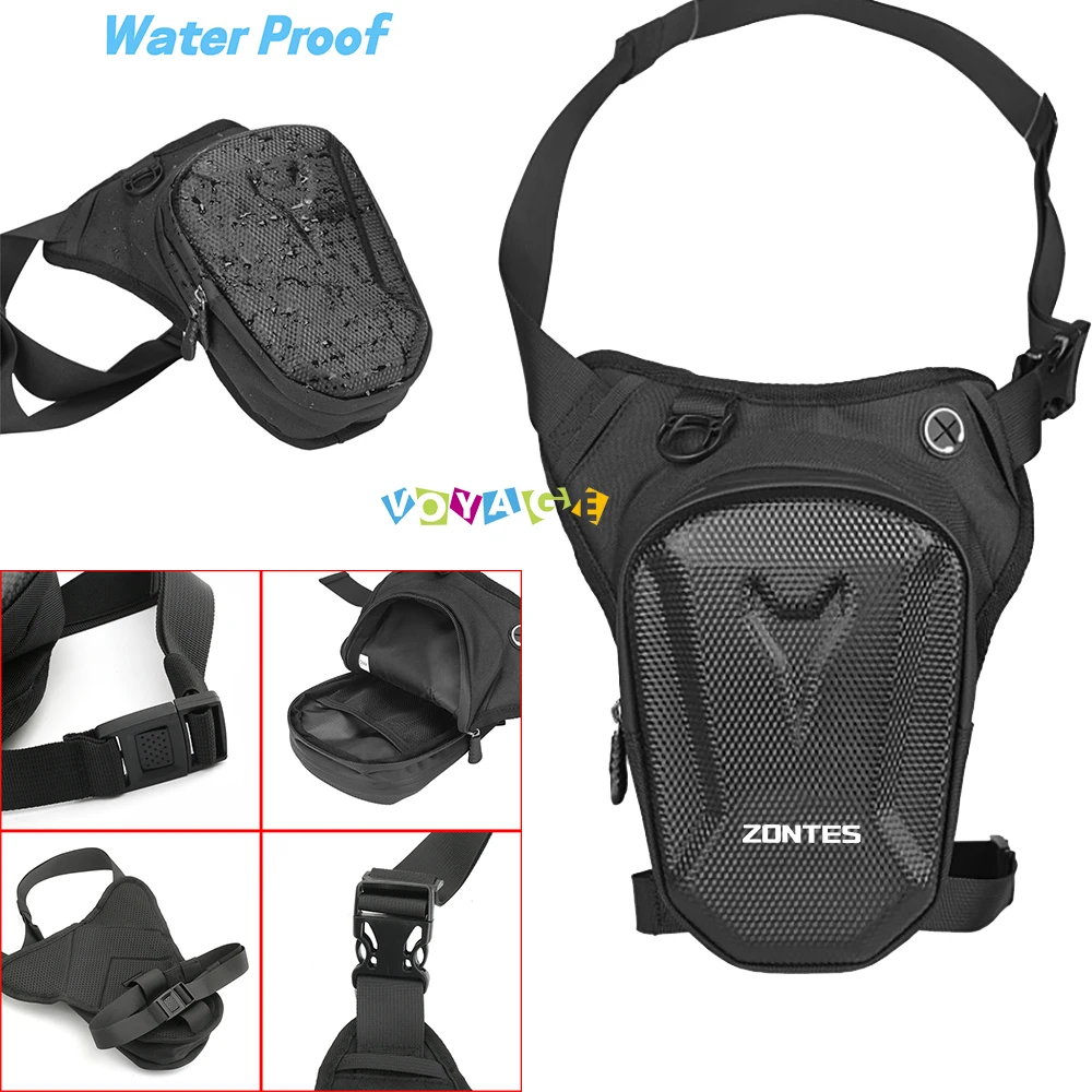 

For Zontes ZT310X 310T 310V ZT310R 310R G1 125 ZT125 Motorcycle Thigh Belt Bag Waterproof Fanny Pack Accessories Leg Side Bag