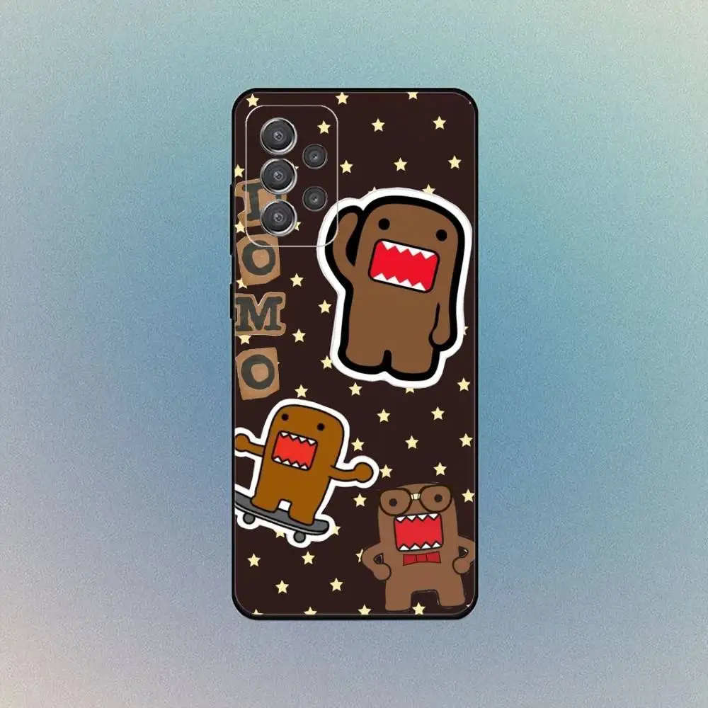 Bonita funda de teléfono domo-kun para Samsung S25,S24,S21,S22,S23,S30,Ultra,S20, funda blanda negra