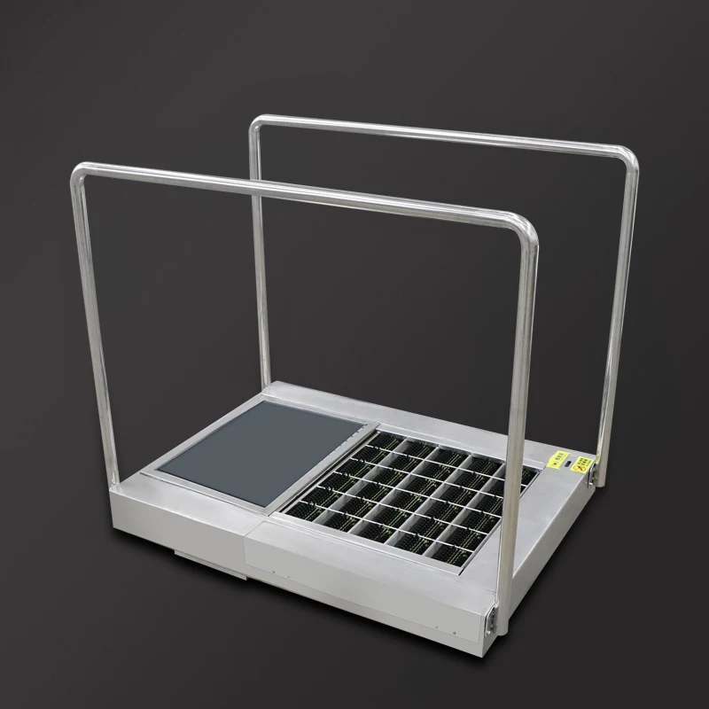 CLW-T10P Automatic Roller Type Shoe Sole Cleaning Machine Industrial Dust Free Workshop Cleanroom Entrance Boot Washer