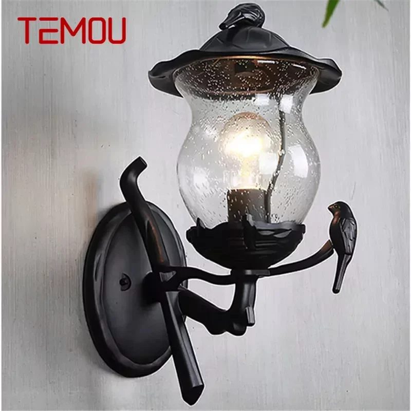 TEMOU Contemporary LED Outdoor Wall Lamps Electric Simplicity Waterproof Balcony Hallway Courtyard Villa Gate Hotel