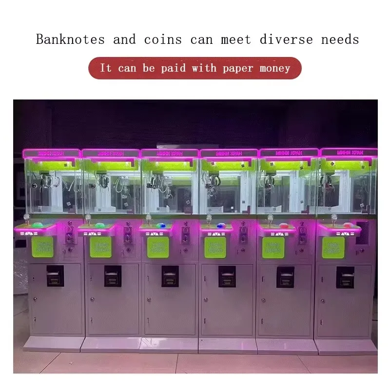 Customized Factory Direct Mini Claw Crane Machine, Small Coin-Operated Candy Arcade Game Machine for Plush Doll & Toy Gifts