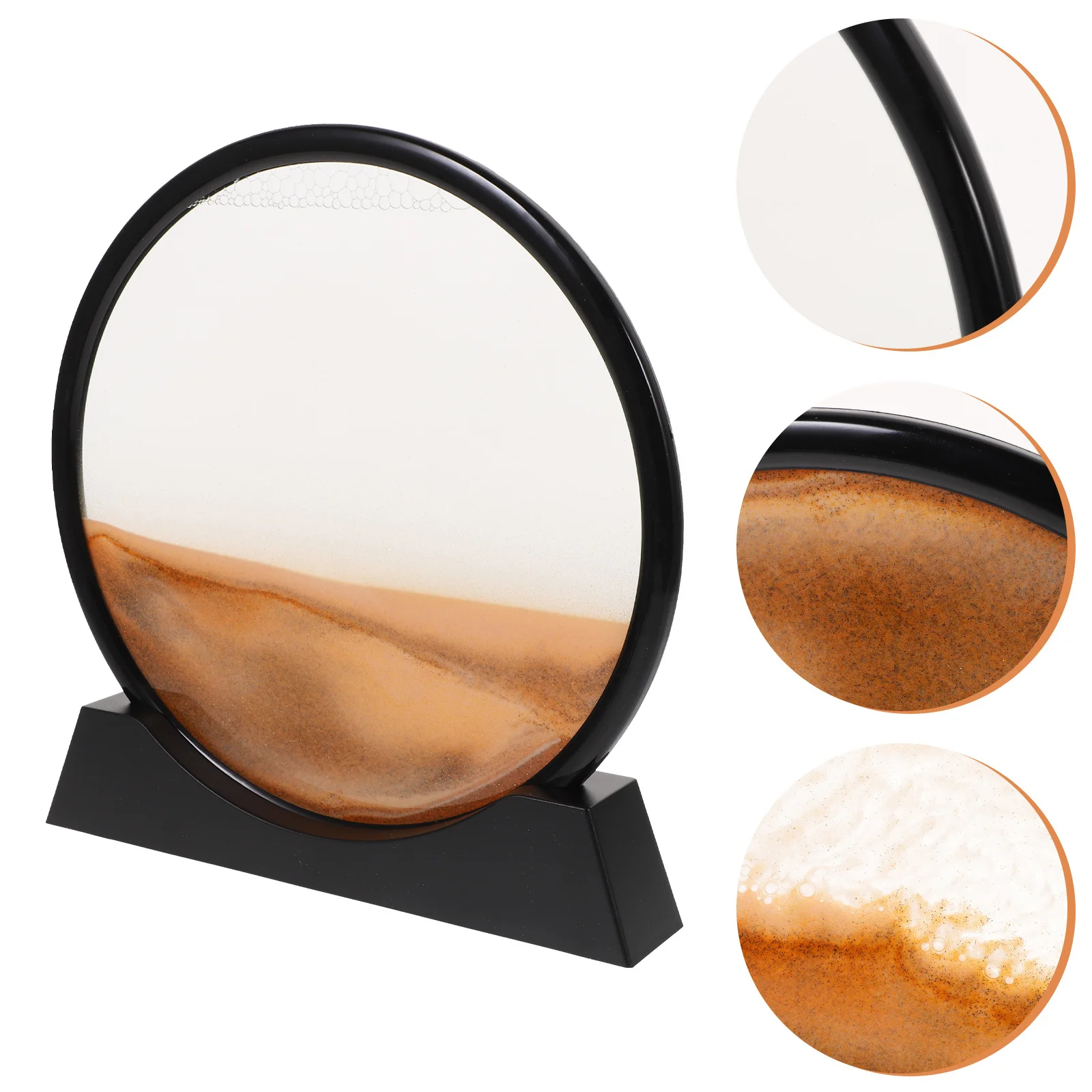 

3D Moving Sand Art Decor Ornament For Home Table Desk Study Room Bookshelf Decoration Hourglass Sandscape