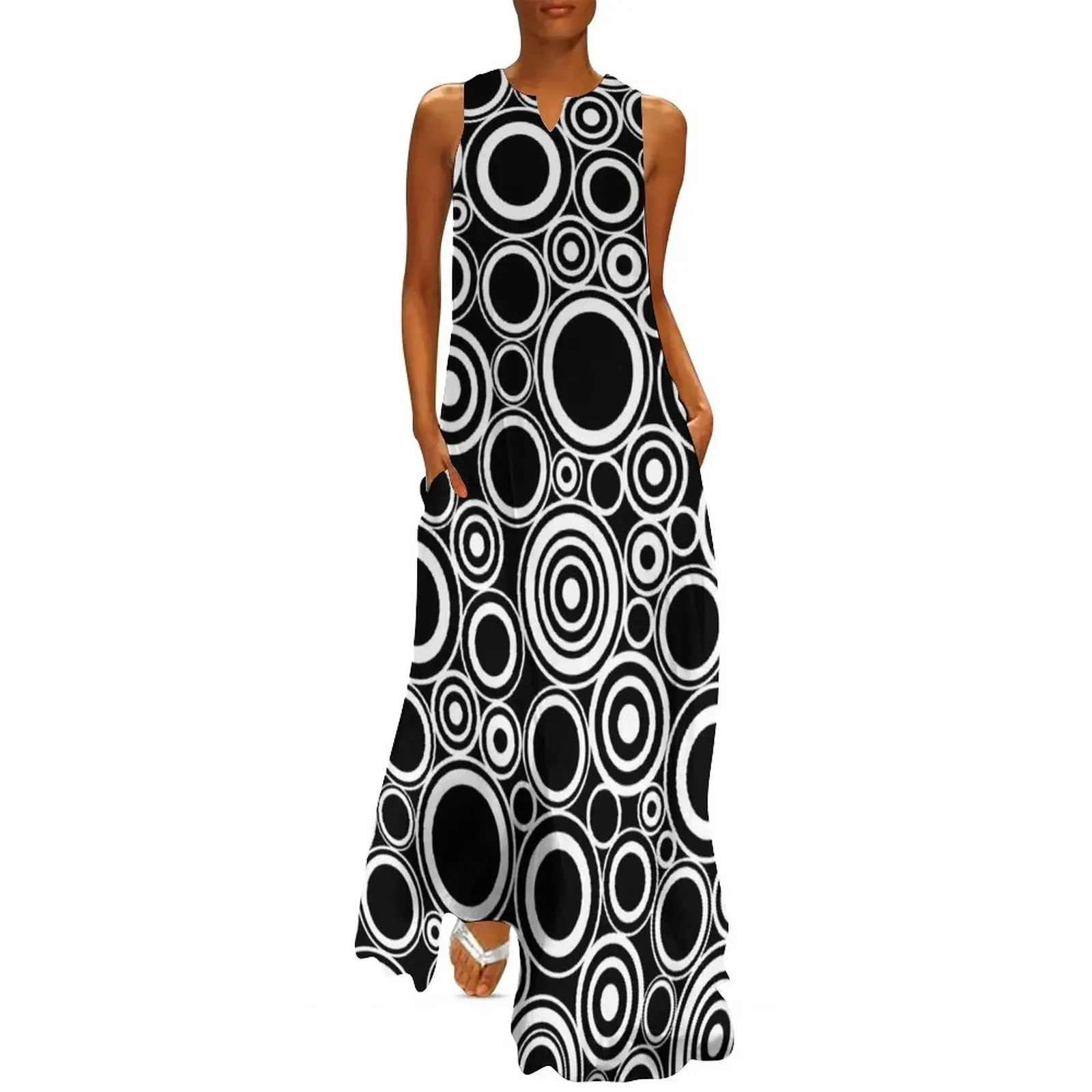 

Circles All Over Me Long Dress sexy short dresses daring women's fashion dresses Dress