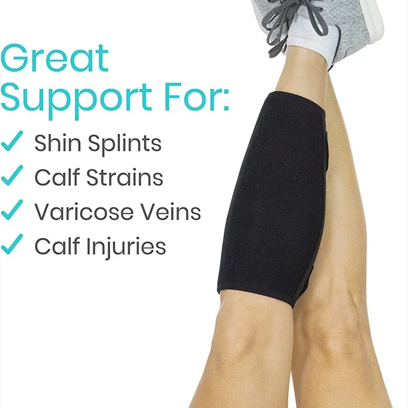1pcs Soft Calf Brace Neoprene Calf Sleeve Shin Splint Support Lower Leg Compression Wrap Increases Circulation Muscle Swelling