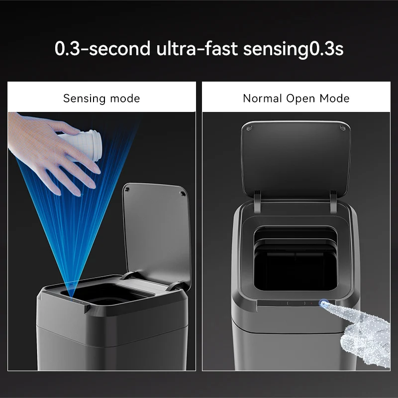 الصين توريد الحزمة التلقائية الذاتي ختم سلة المهملات الذكية نوع الاستشعار مع تطبيق الحمام سلة المهملات الذكية